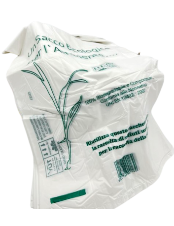 Shopper Di Plastica Medie Bianche – Confezione Da 4kg, Sacchetti Resistenti 28x50, Fatti In Italia