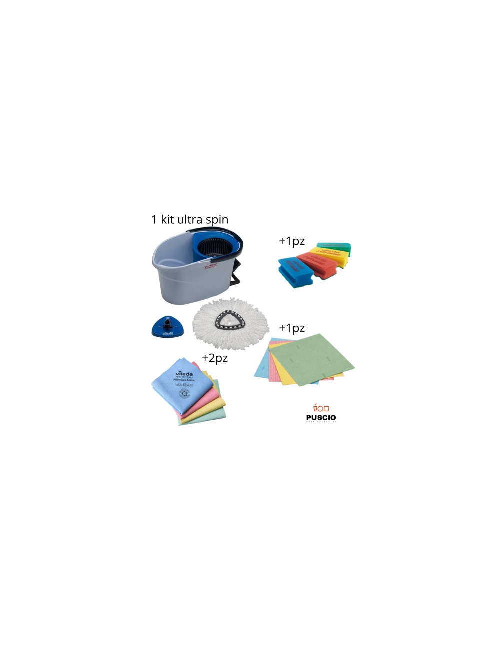 ULTRA SPIN MINI KIT VILEDA PROFESSIONAL