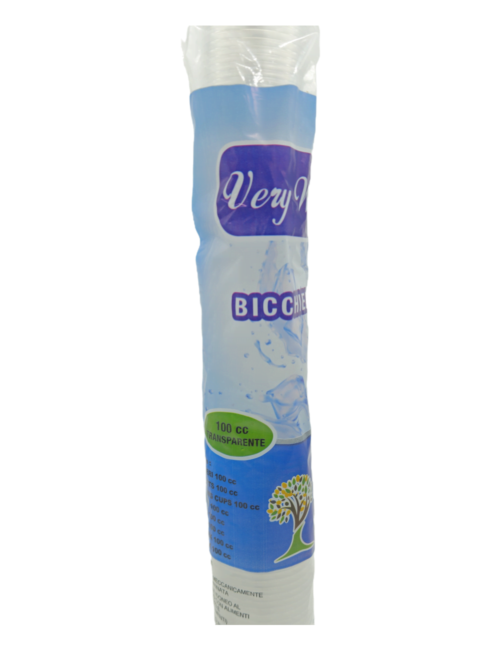 BICCHIERI TRASPARENTI 100CC PZ 100