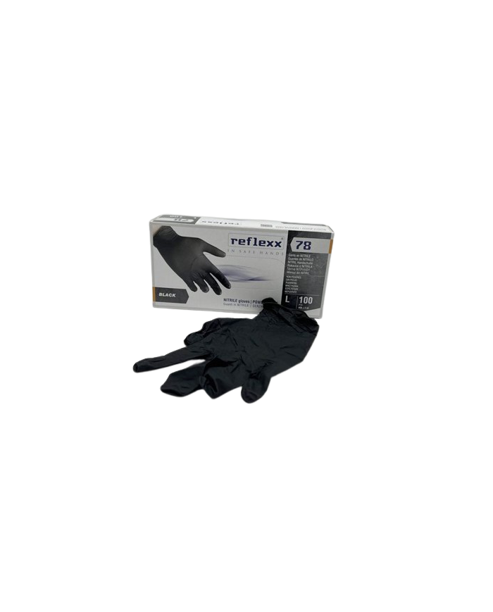 GUANTI NITRILE NERI S PZ 100 REFLEXX 78