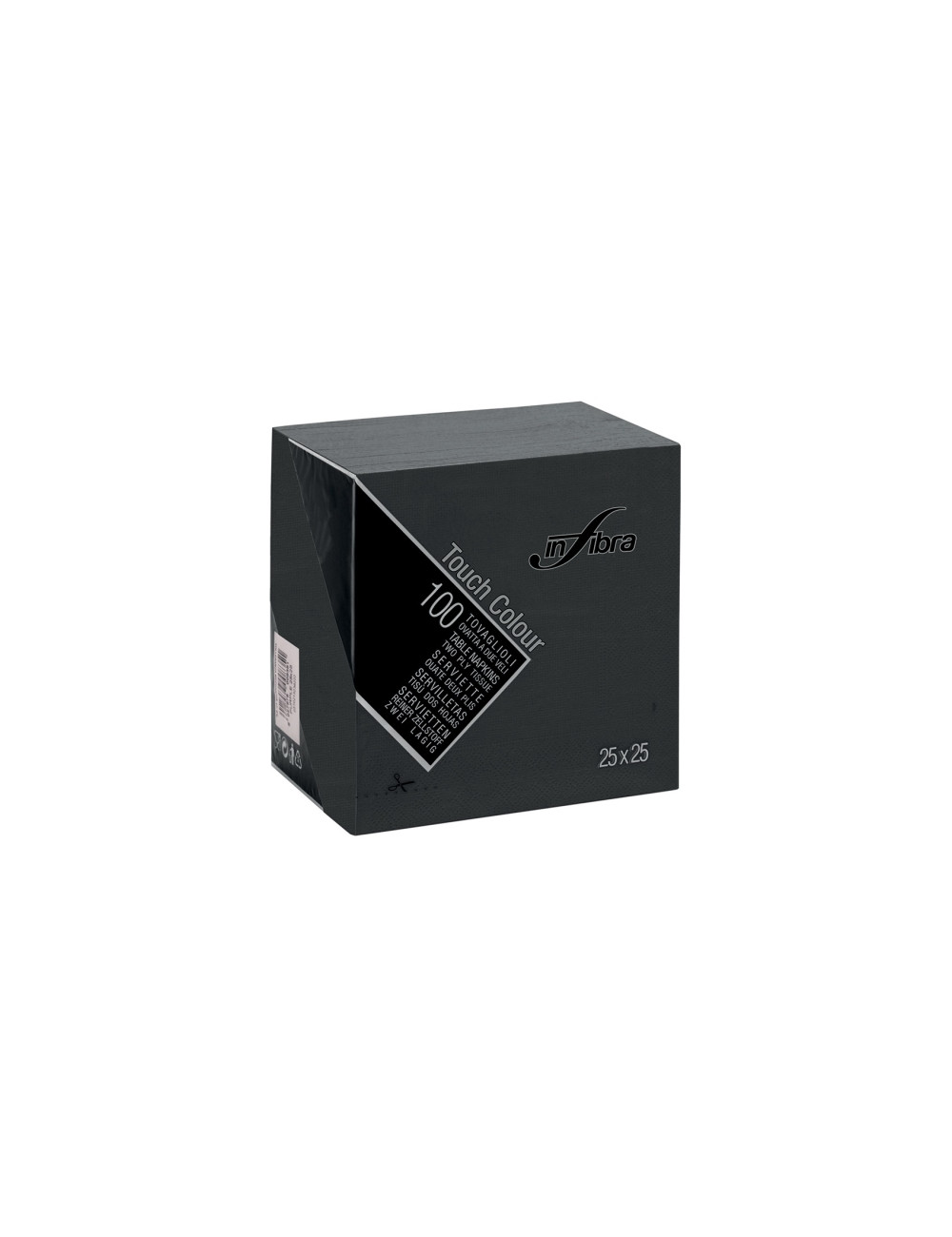 TOVAGLIOLINI NERI 25X25 CF30 DA 100PZ