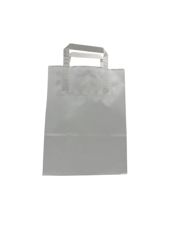 BUSTE IN CARTA BIANCA 22+10X29 MANICO PIATTO PZ 25