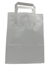 BUSTE IN CARTA BIANCA 22+10X29 MANICO PIATTO PZ 25