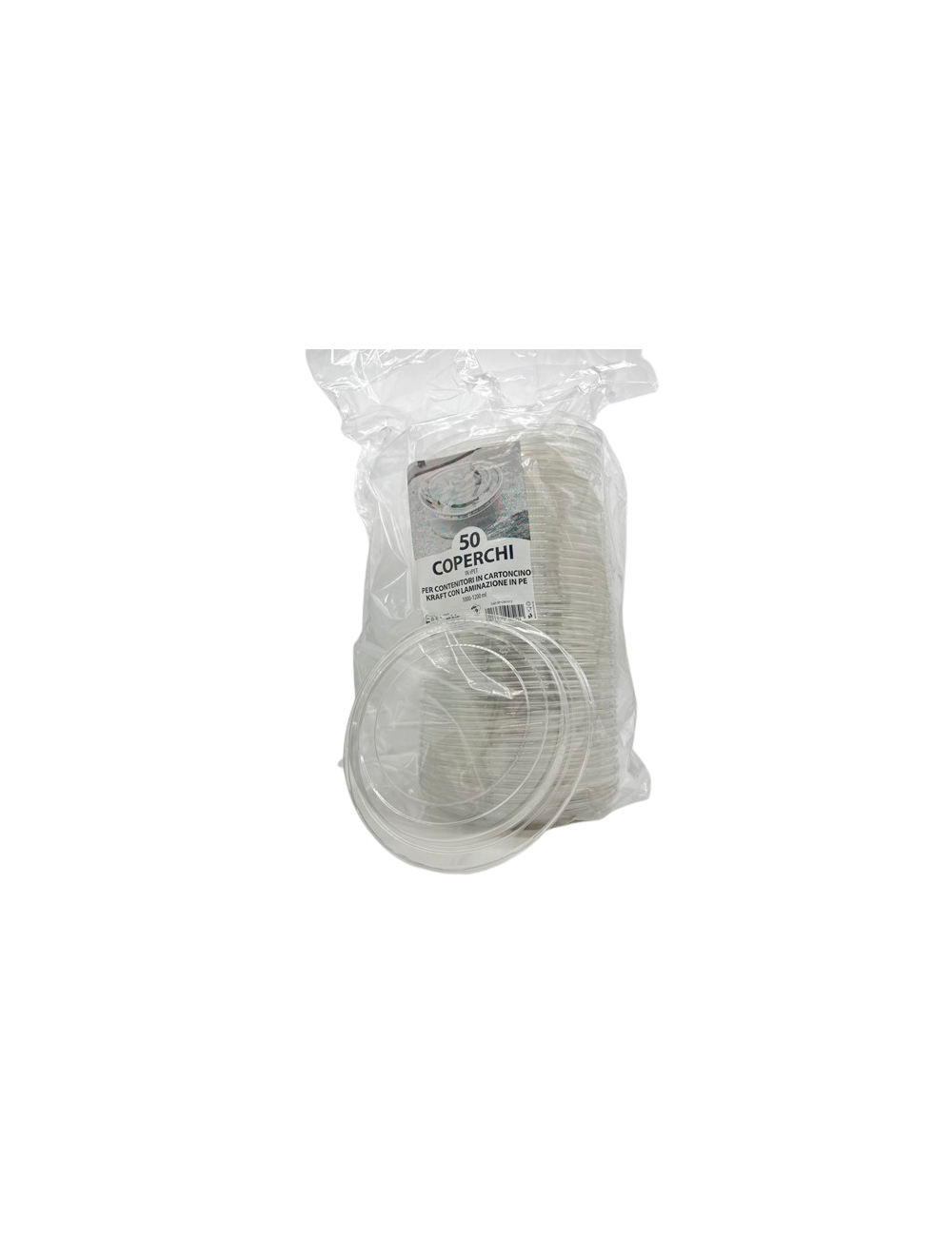 COPERCHIO IN PET X INSALATIERA 1000ML/1200ML PZ50