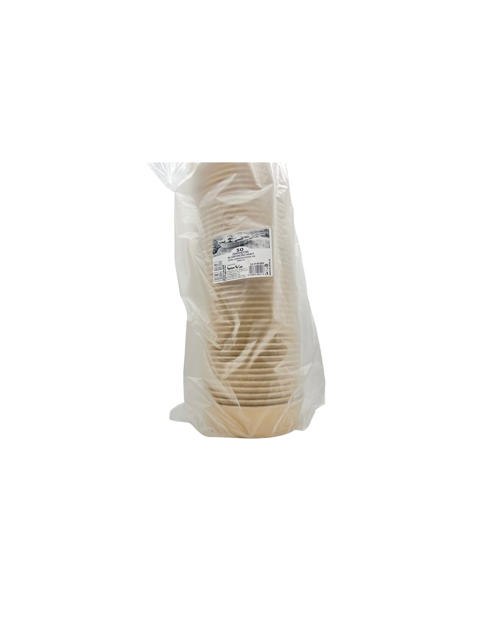 INSALATIERA IN CARTONCINO AVANA 1000 ML PZ 50