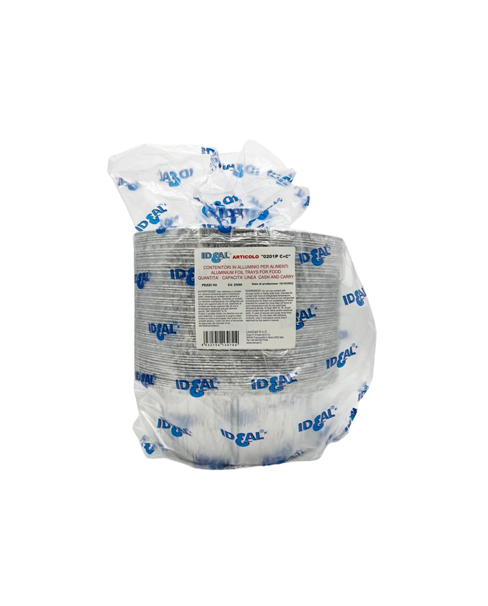 VASCHETTE ALLUMINIO OVALI POLLO (201P) PZ 50