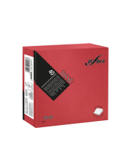 TOVAGLIOLI TIPO TISSÙ 38X38 ROSSO 40PZ 36 CF