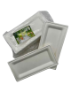 PIATTO RETT. IN POLPA DI CELLULOSA 26X13CM PZ50