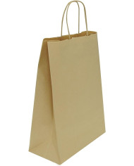 BUSTE IN CARTA AVANA 22+10X29 MANICO RITORTA PZ 25