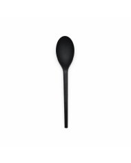 CUCCHIAO IN CPLA 16,4 CM NERO ELEGANCE 50PZ