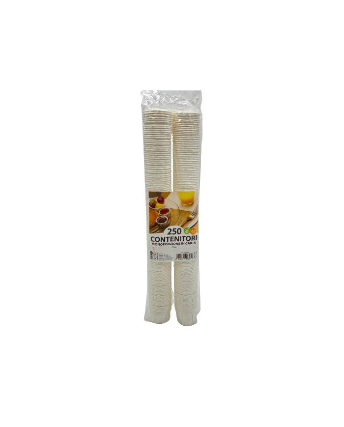 CONTENITORE MONOPORZIONE IN CARTA  37 ML. PZ 250