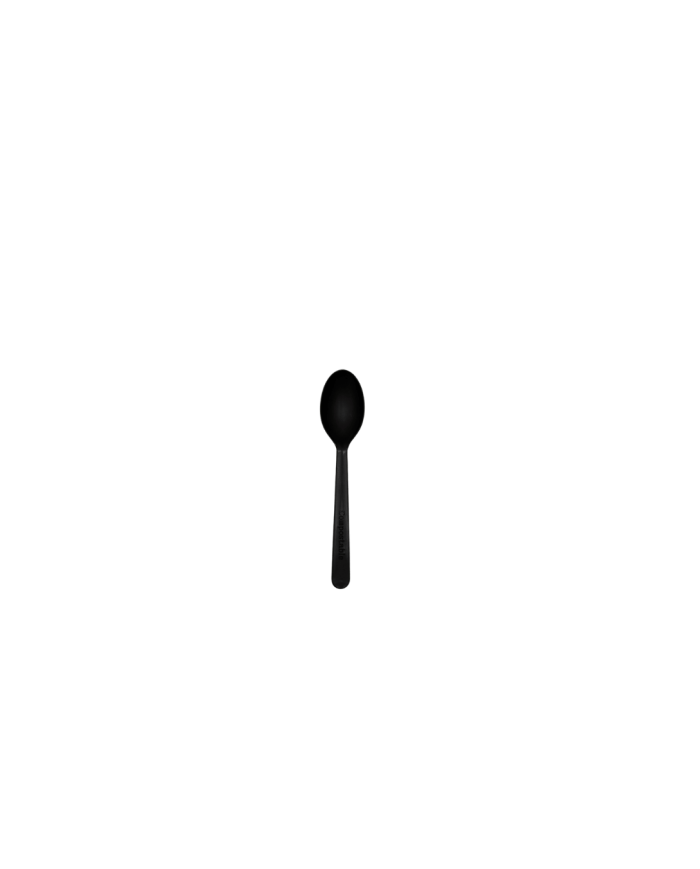 CUCCHIAINO IN CPLA  10CM NERO ELEGANCE PZ 100