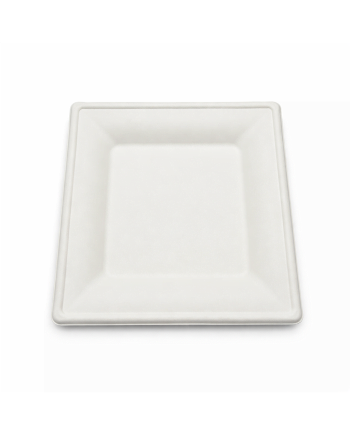 PIATTO QUADRATO IN POLPA DI CELL. 25,5X25,5 PZ 50