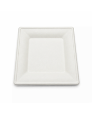PIATTO QUADRATO IN POLPA DI CELL. 25,5X25,5 PZ 50