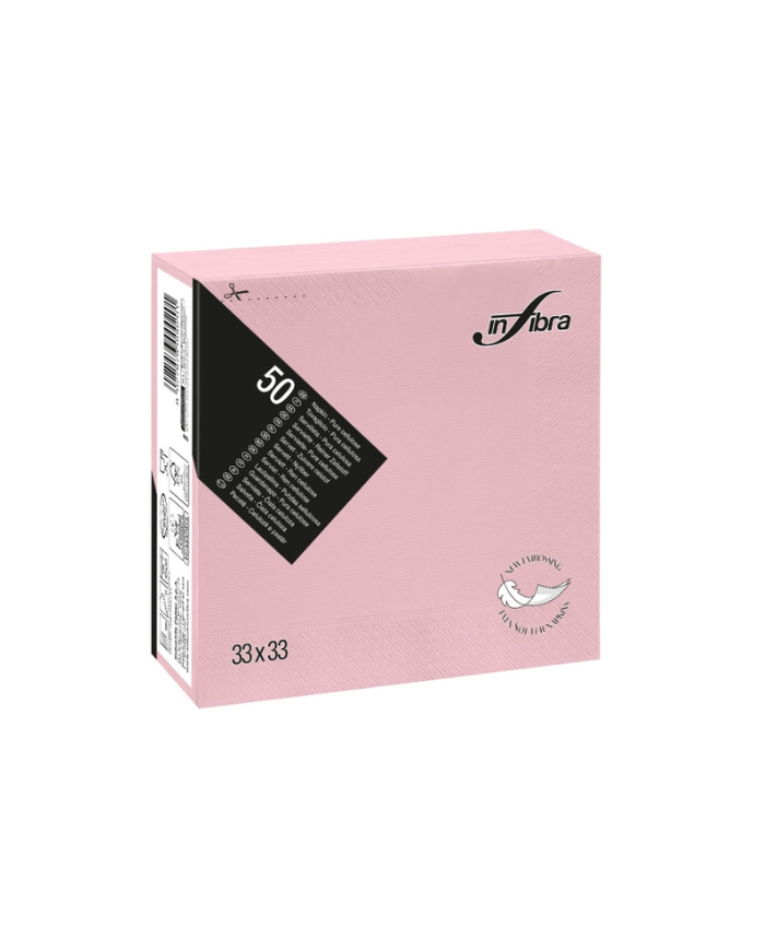 TOVAGLIOLI  33X33 2 VELI ROSA 50 PZ 18 CF