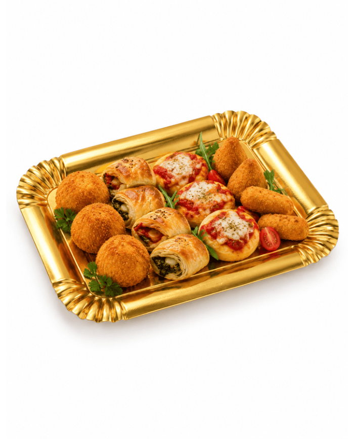 VASSOI ORO IN CARTONE PER ALIMENTI N2 10 KG