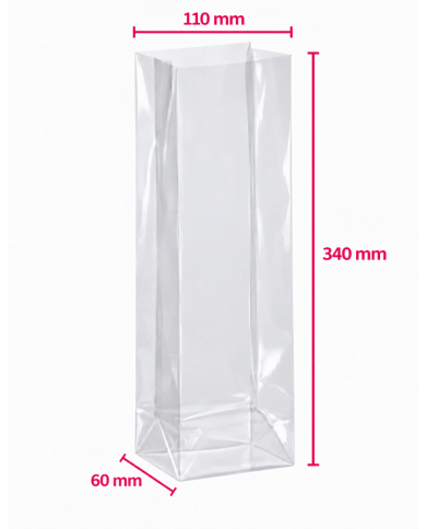 BUSTE FONDO QUADRO 11X6X34 PZ 50