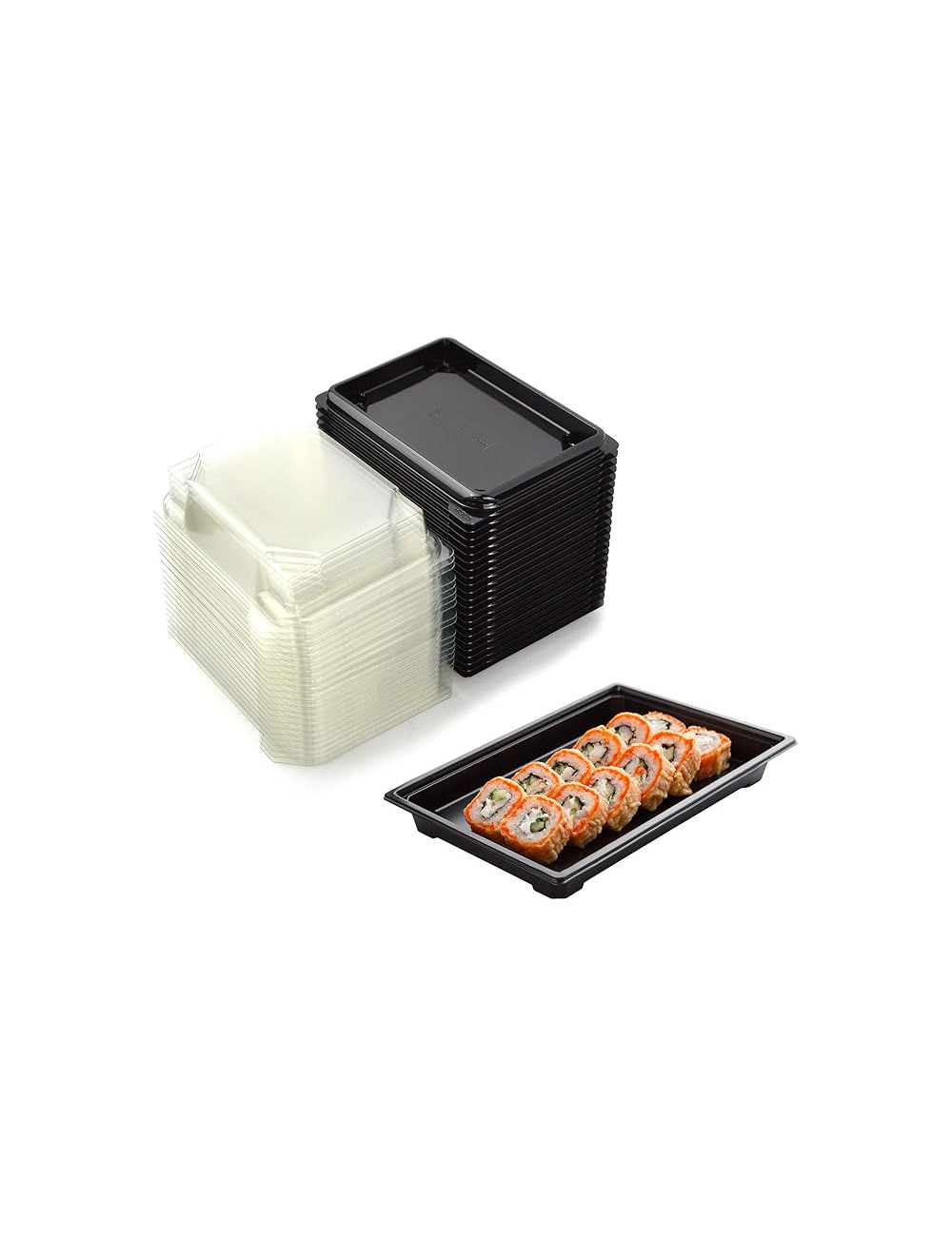 COPERCHI IN PET PER CON. SUSHI 171X91X30MM PZ50