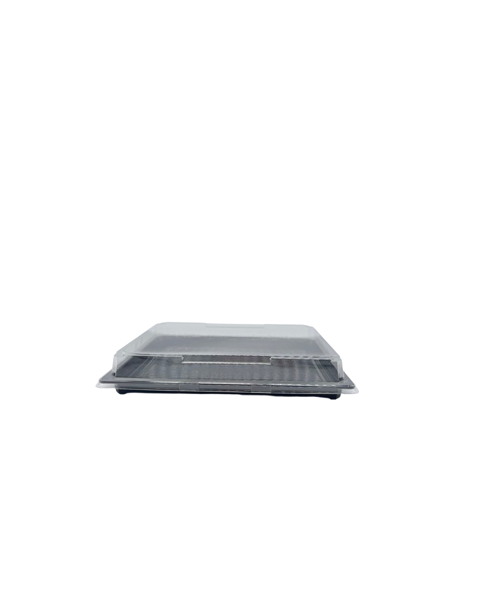 CONTENITORI NERI IN PET PER SUSHI 255X185X20 PZ50