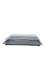 CONTENITORI NERI IN PET PER SUSHI 255X185X20 PZ50