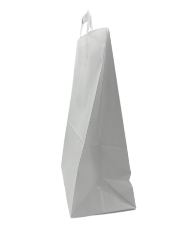 BUSTE IN CARTA BIANCA 22+10X29 MANICO PIATTO PZ 25
