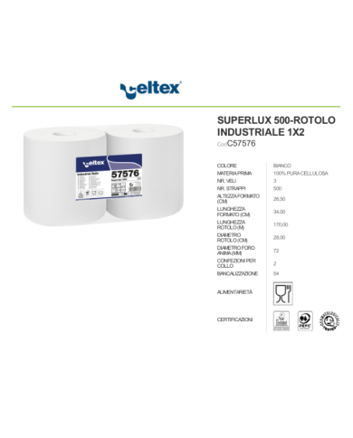BOBINA P.C. SUPERLUX 500 3 VELI KG 4,600