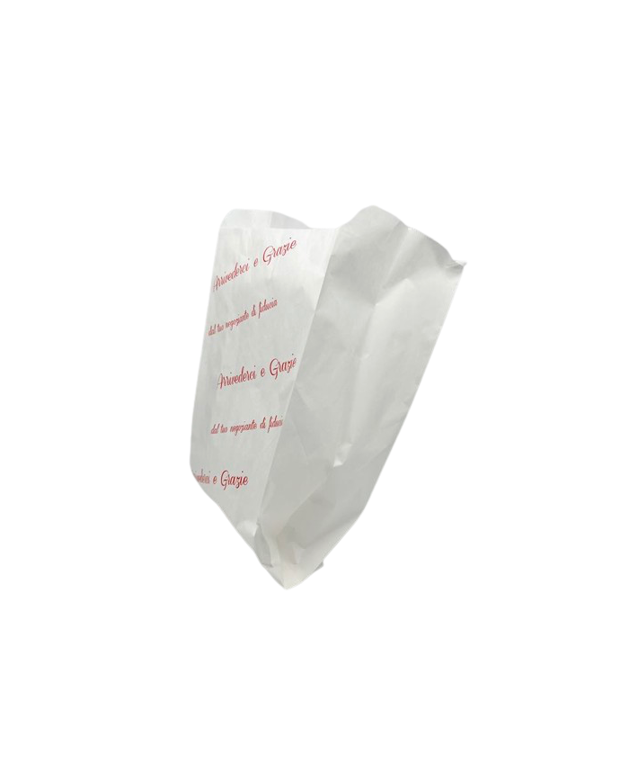 C.N. 200 Sacchetti Di Carta Bianchi Per Alimenti - Formato 12x26 Cm, Ideali Per Pane, Pizze, Dolci E Prodotti Da Forno