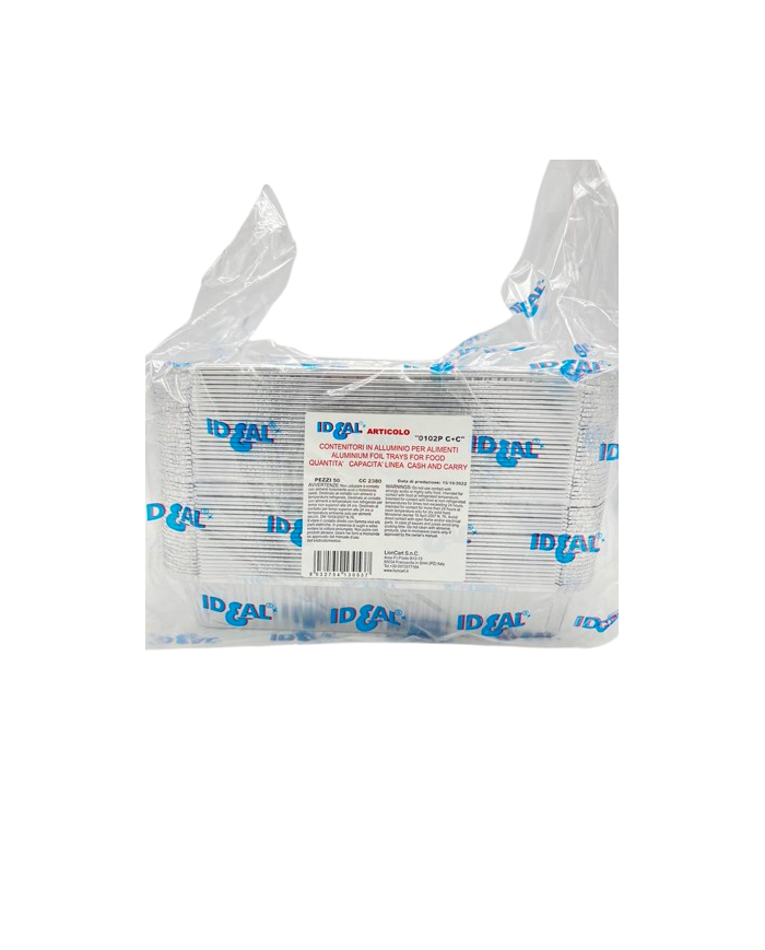 VASCHETTE ALLUMINIO 6 PRS L (102) PZ 50