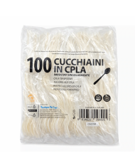 CUCCHIAINO IN PLA IMBUSTATO PZ 100