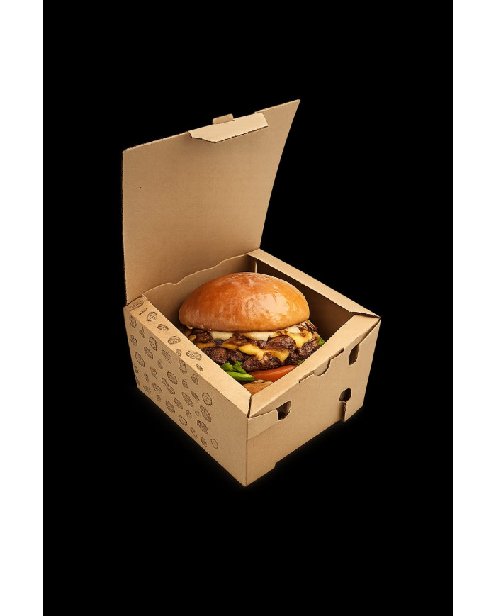 SCATOLA HAMBURGER XLARGE  15X15X10 CM PZ 100