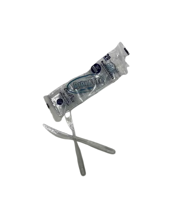 COLTELLO TRASPARENTE RIUTILIZZABILE 20 PZ