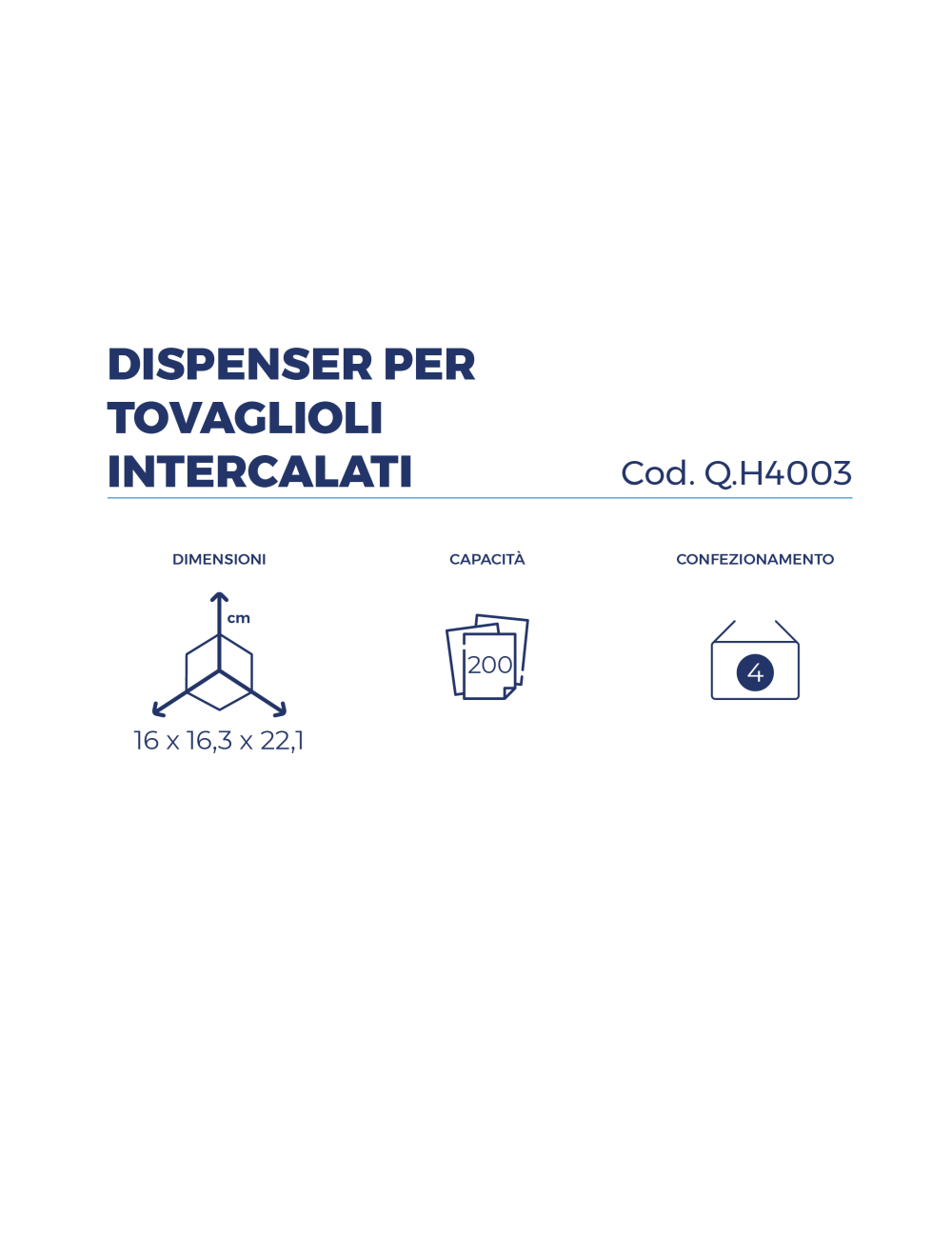 DISPENSER  TOVAGLIOLI INTERFOGLIATI