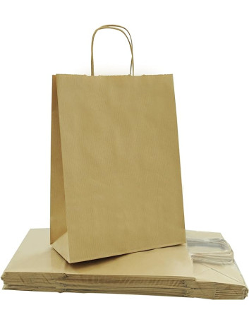 BUSTE IN CARTA AVANA 18+8X24 MANICORITORTA PZ 25