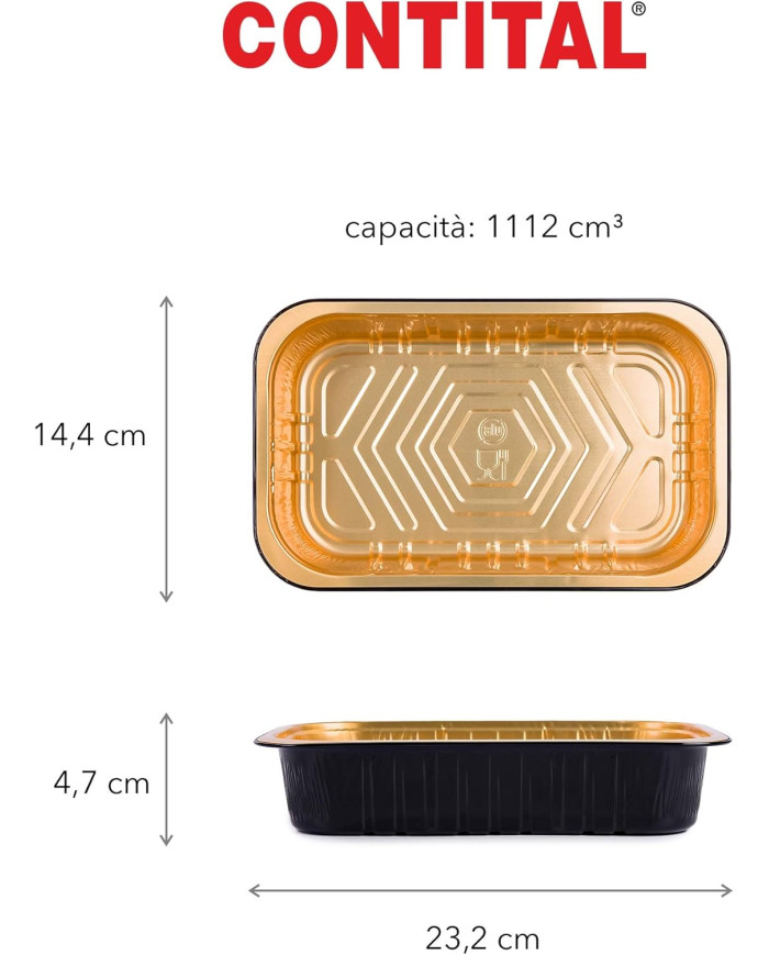VASCHETTE ALLUMINIO 2/3 PRS G/B ULTRAFORZA PZ 50