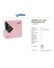 TOVAGLIOLI  33X33 2 VELI ROSA 50 PZ 18 CF
