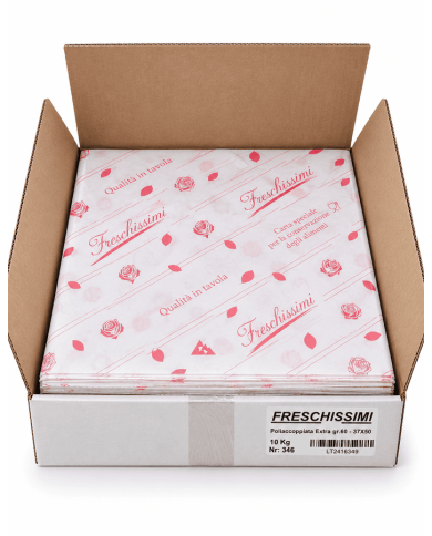 CARTA POLIACCOPPIATA X ALIMENTI 37X50 KG 10 GR 60