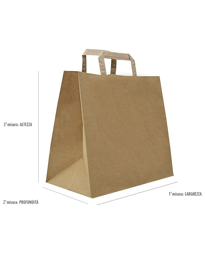 BUSTE IN CARTA AVANA TAKE AWAY 27+17X29 PIAT PZ 25