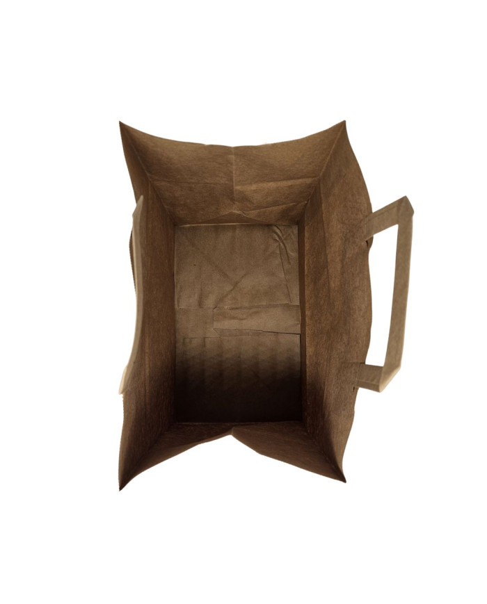 BUSTE IN CARTA AVANA 18+8X24 MANICO PIATTO PZ 25