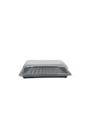 CONTENITORI NERI IN PET PER SUSHI 185X129X20 PZ50