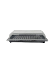 CONTENITORI NERI IN PET PER SUSHI 255X185X20 PZ50