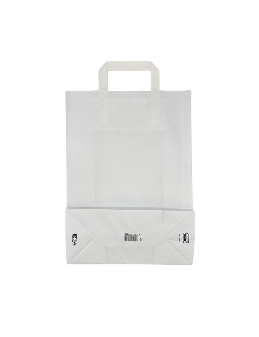 BUSTE IN CARTA BIANCA 27+12X37 MANICO PIATTO PZ 25