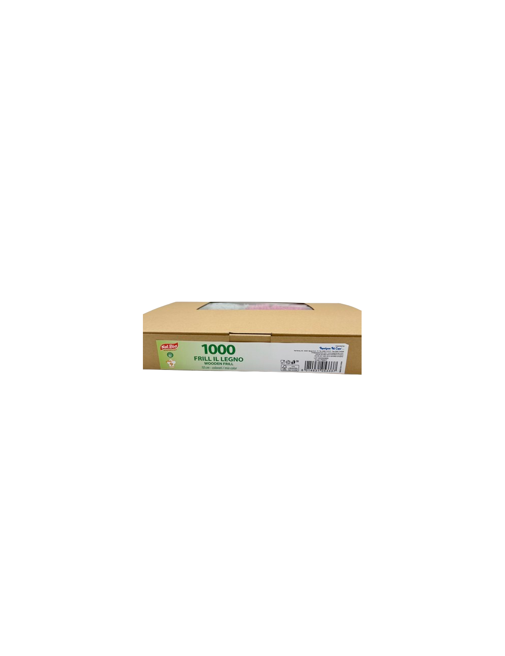 STUZZICADENTI CON FRILL COL. ASSOR. 100 MM PZ1000