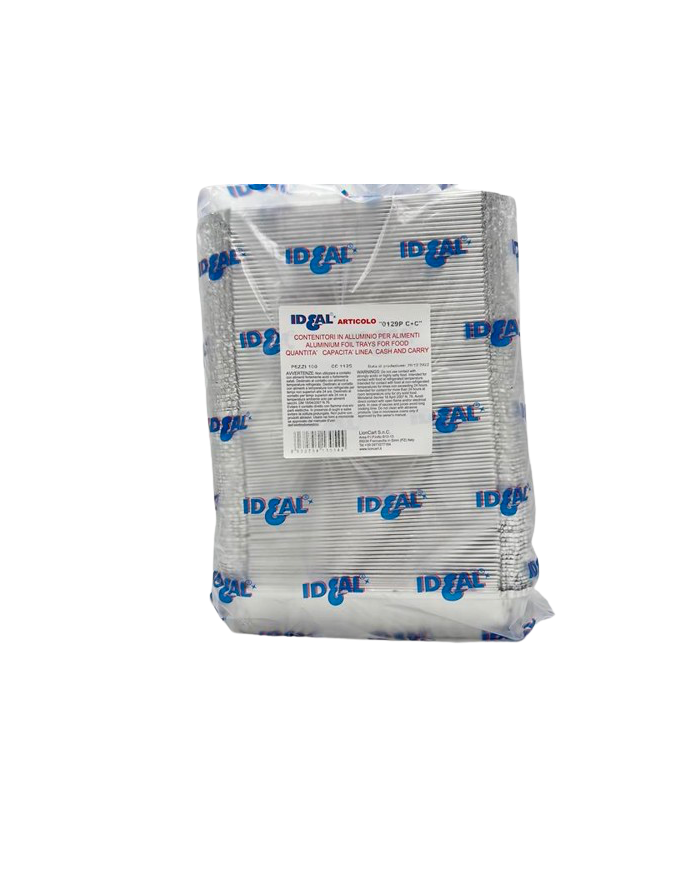 VASCHETTE ALLUMINIO 4 PRS L (129) PZ 100