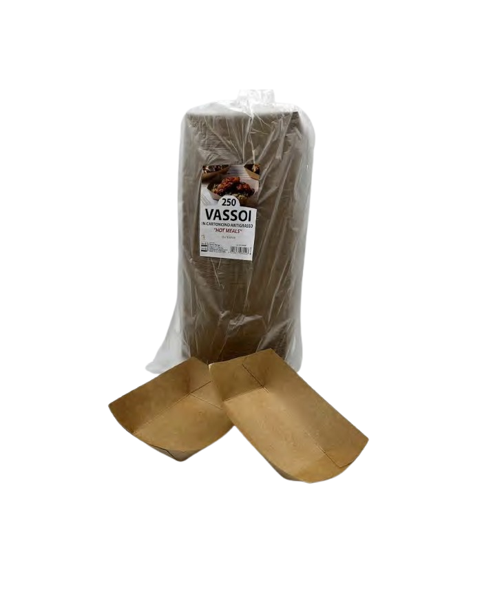 VASSOIO IN CART. ANTIGRASSO 21X15X4,5H PZ 250