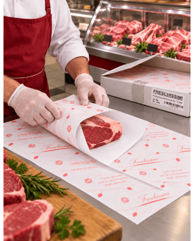 CARTA POLIACCOPPIATA X ALIMENTI 37X50 KG 10 GR 60