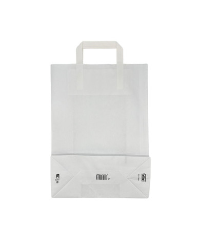 BUSTE IN CARTA BIANCA 22+10X29 MANICO PIATTO PZ 25