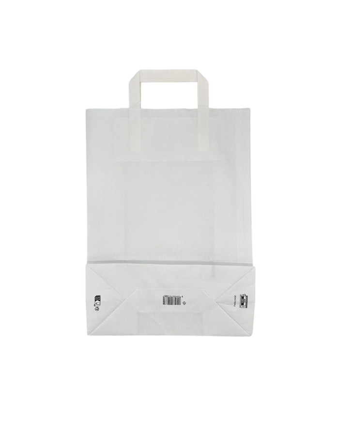 BUSTE IN CARTA BIANCA 22+10X29 MANICO PIATTO PZ 25